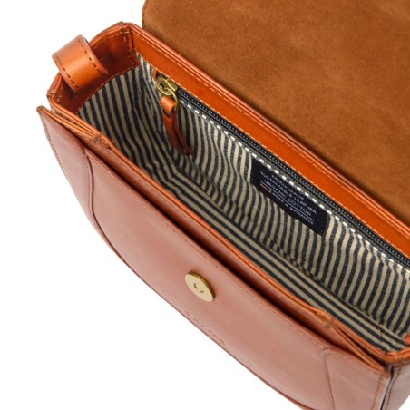 Nina cognac - Sac en cuir à bandoulière - O My Bag