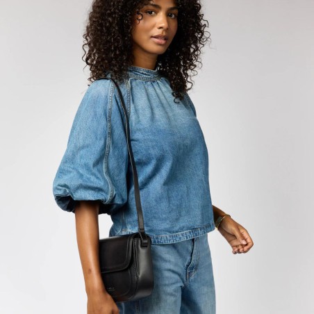 *Nina black - Sac en cuir à bandoulière - O My Bag