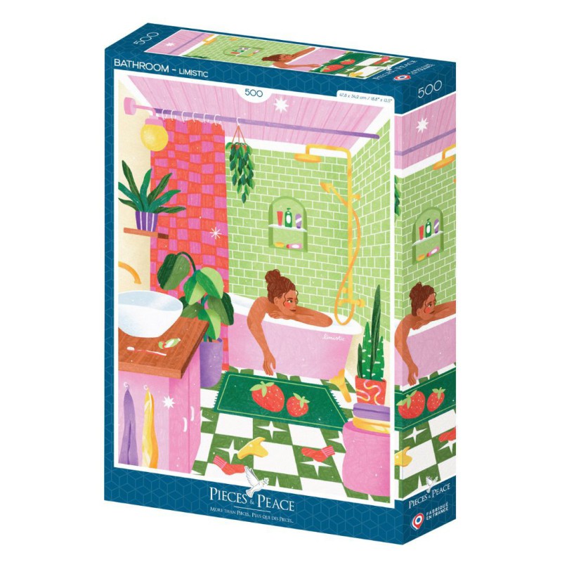 Puzzle 500 pièces -Bathroom - Pieces & Peace