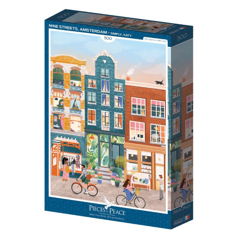 Puzzle 500 pièces - Nine Streets, Amsterdam - Pieces & Peace