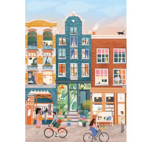 Puzzle 500 pièces - Nine Streets, Amsterdam - Pieces & Peace