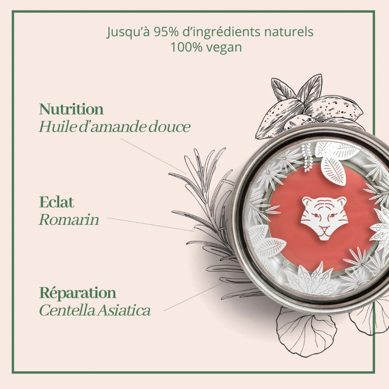 Lips & Blush All Tigers – 2-en-1 lèvres & joues | Green & Vegan Makeup