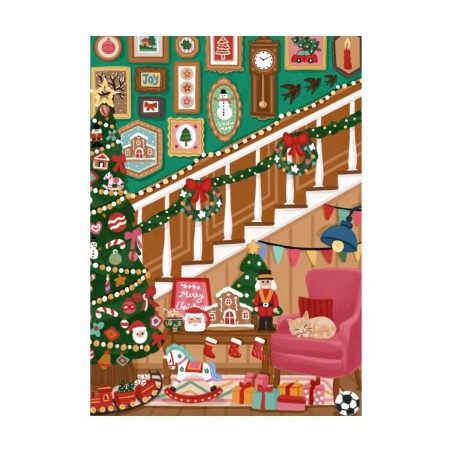 Puzzle 500 pièces - Escalier de Noël