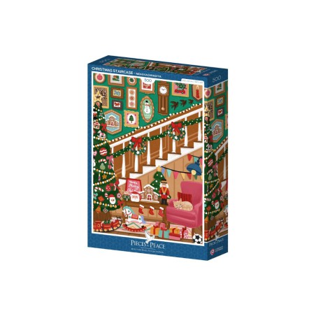 Puzzle 500 pièces - Escalier de Noël