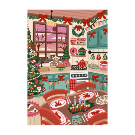 Puzzle 1000 pièces - La cuisine de noël
