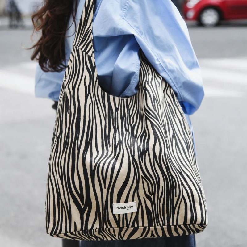 Sac Hobo Richelieu en coton recyclé Rive Droite | Mode durable & artisanale