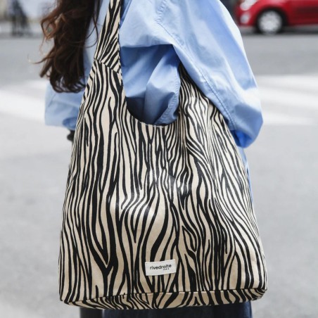 Sac Hobo Richelieu en coton recyclé Rive Droite | Mode durable & artisanale