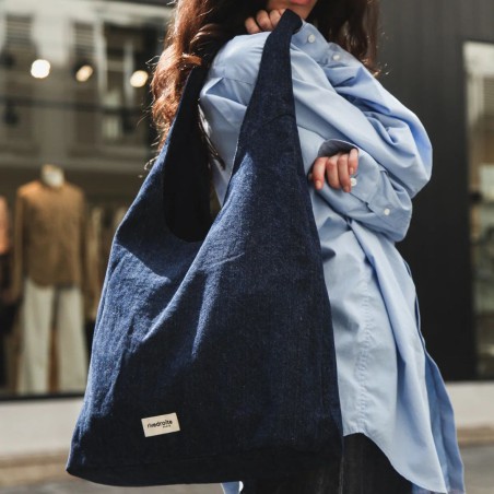 Sac Hobo Richelieu en coton recyclé Rive Droite | Mode durable & artisanale