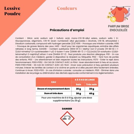 Recharge Lessive Couleurs Pimpant – 35 lavages | Préserve & ravive les teintes