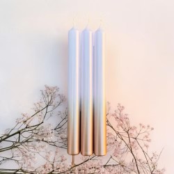 Bougies Dip Dye X-Mas Super Glamourous – Pink Stories | Set décoratif luxe Noël