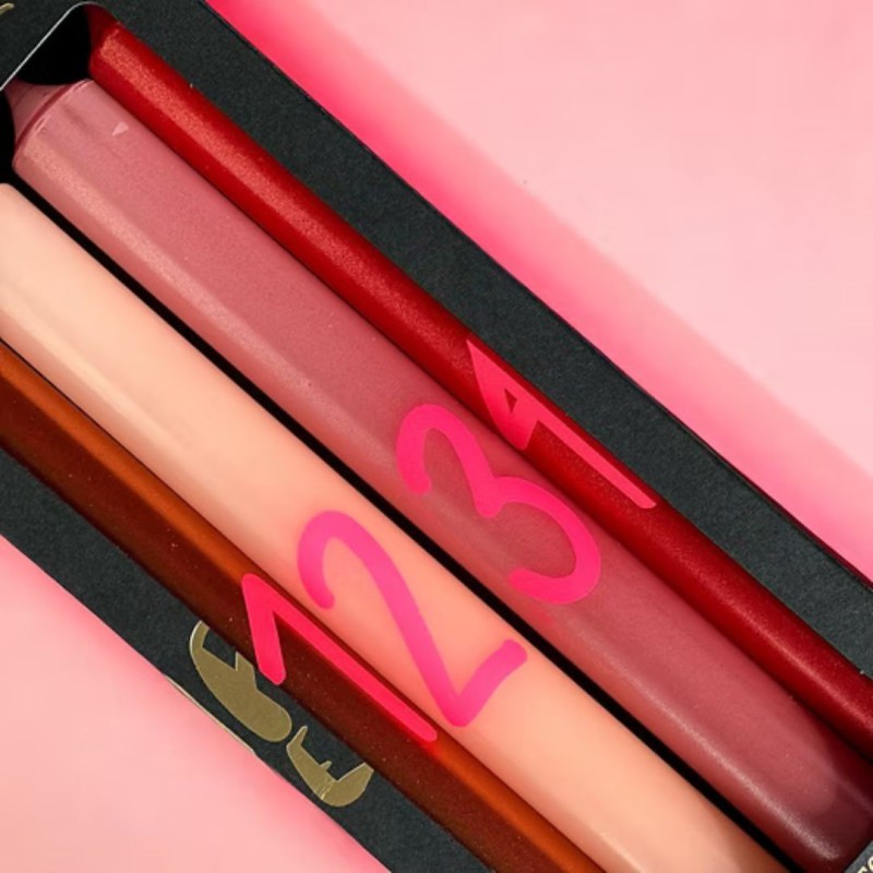 Graphic Lights X-Mas Countdown – Set 4 bougies numérotées Noël design – Pink Stories