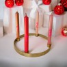 Graphic Lights X-Mas Countdown – Set 4 bougies numérotées Noël design – Pink Stories