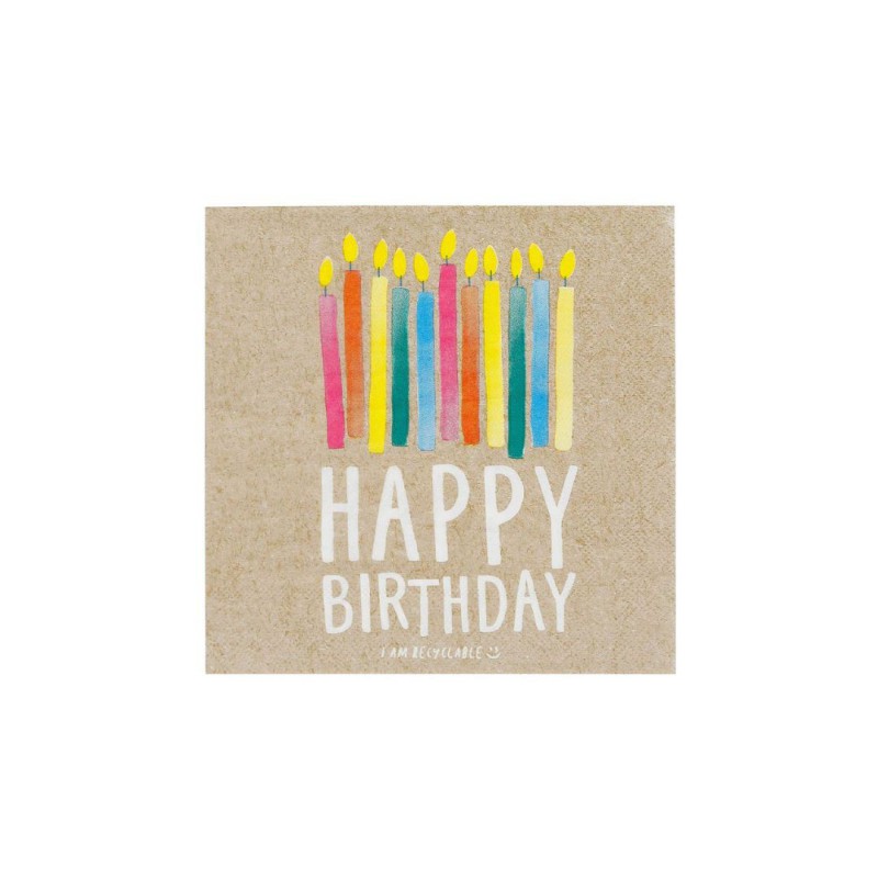 Serviette en papier Happy Birthday - Talking Tables