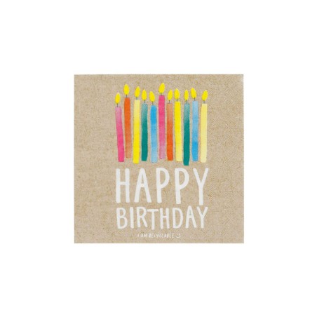 Serviette en papier Happy Birthday - Talking Tables