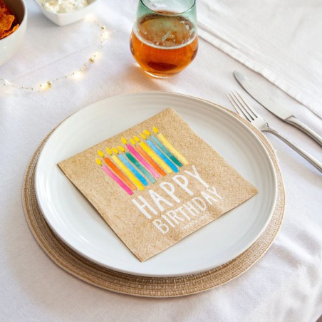 Serviette en papier Happy Birthday - Talking Tables