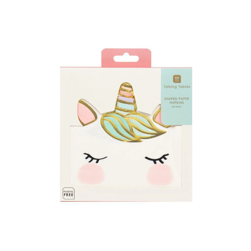 Serviette en papier We Heart Unicorn - Talking Tables