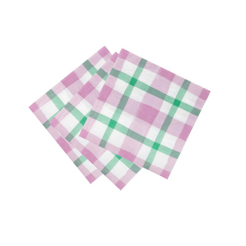 Serviette en papier Mellow Lilac & Green - Talking Tables