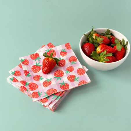 Serviette en papier Mellow Strawberry
