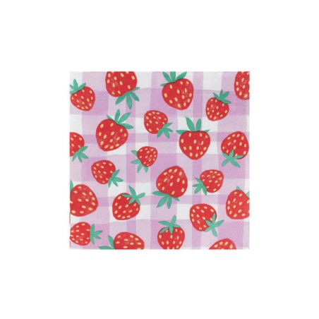 Serviette en papier Mellow Strawberry