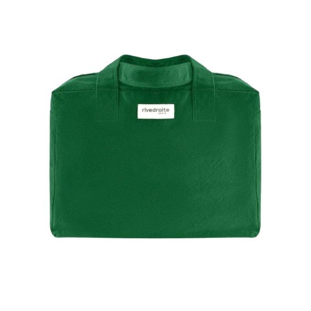 Sac 24 heures Célestins Imperial Green – Rive Droite | Sac week-end en coton recyclé durable