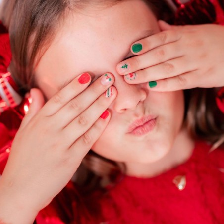 Kit Vernis 2-en-1 Noël – Yaka Paris, Manucure Facile et Brillante