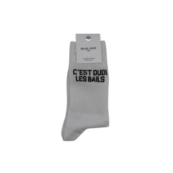 Chaussettes hautes blanches – Félicie Aussi | Taille 36–40 | Fabriquées en France