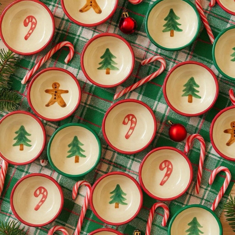 Petit bol en céramique fait main – Motifs andalous émaillés - Kult