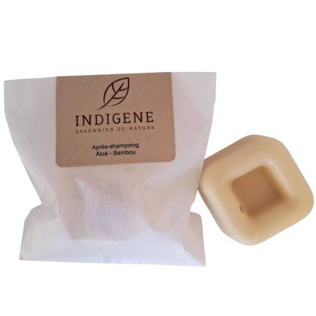 Après-shampoing solide aloé & bambou - Indigène