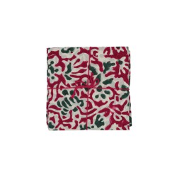 Serviettes en tissu Suzette à Table – Lot de 4 – Coton surcyclé et coloré