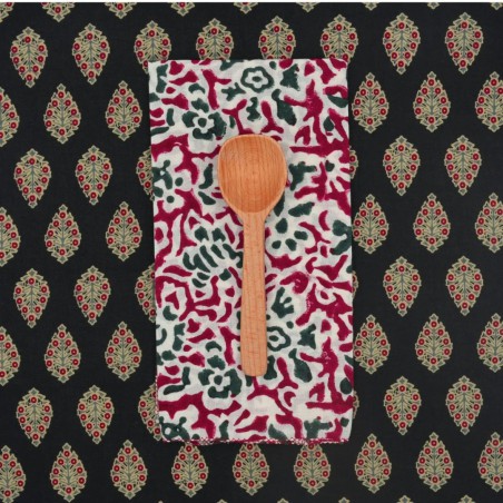 Serviettes en tissu Suzette à Table – Lot de 4 – Coton surcyclé et coloré