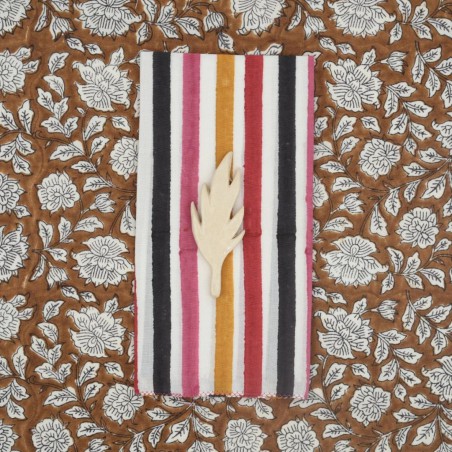 Serviettes en tissu Suzette à Table – Lot de 4 – Coton surcyclé et coloré