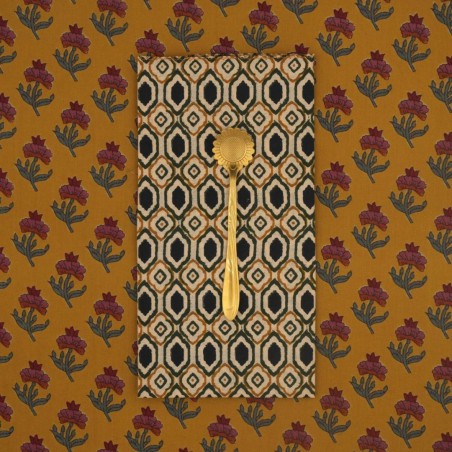 Serviettes en tissu Suzette à Table – Lot de 4 – Coton surcyclé et coloré