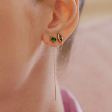 Boucles d'oreilles Vérone vert - Assaya Jewelry