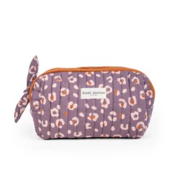 Trousse Maquillage – Bindi Atelier | Coton Matelassé Fait Main, 21x11cm