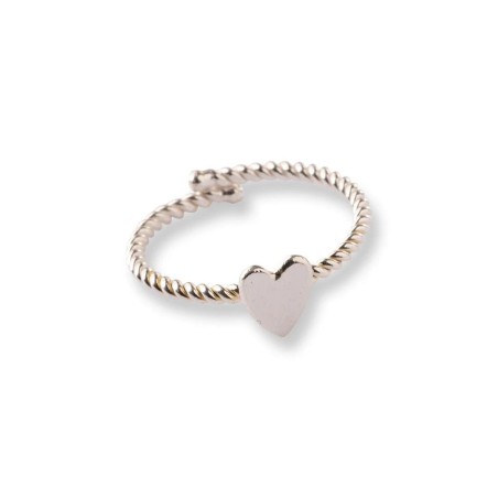 Bague coeur argent - Beautiful Story