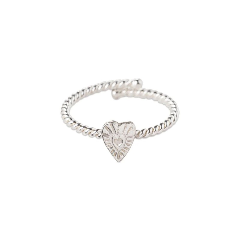 Bague coeur vintage argent - Beautiful Story