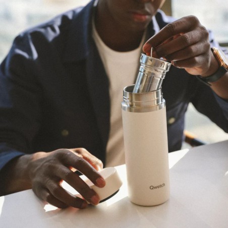 Théière isotherme Sable 400 ml - Qwetch, zéro déchet
