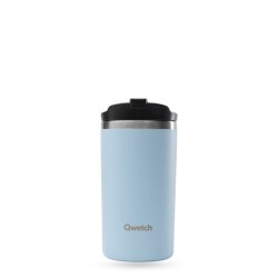 Travel Mug Isotherme Bleu pastel 350 ml – Qwetch | Mug nomade stylé & pratique