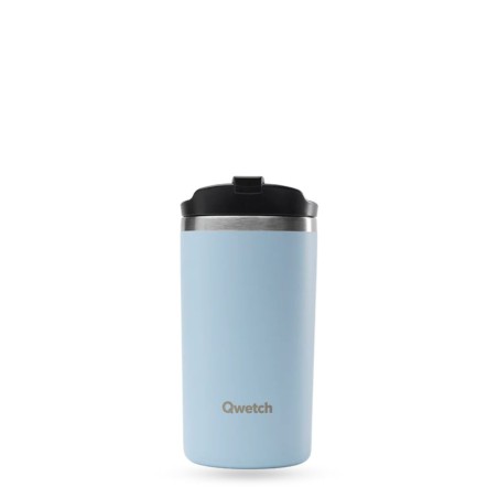 Travel Mug Isotherme Bleu pastel 350 ml – Qwetch | Mug nomade stylé & pratique