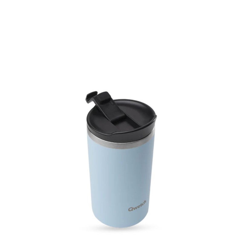 Travel Mug Isotherme Bleu pastel 350 ml – Qwetch | Mug nomade stylé & pratique