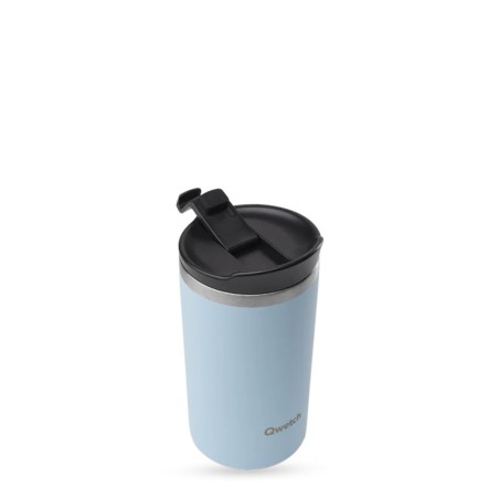 Travel Mug Isotherme Bleu pastel 350 ml – Qwetch | Mug nomade stylé & pratique
