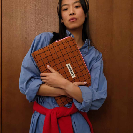 Housse ordinateur Graou Vert Olive 13-14'' – Rose in April