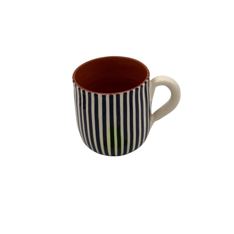 Mug lignes Noir – A Loja da Cerâmica, Fabrication Artisanale Portugaise