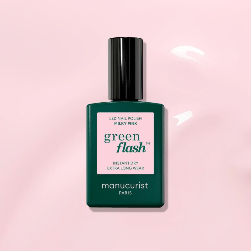 Vernis semi-permanent Green Flash Manucurist – Brillance & formule clean