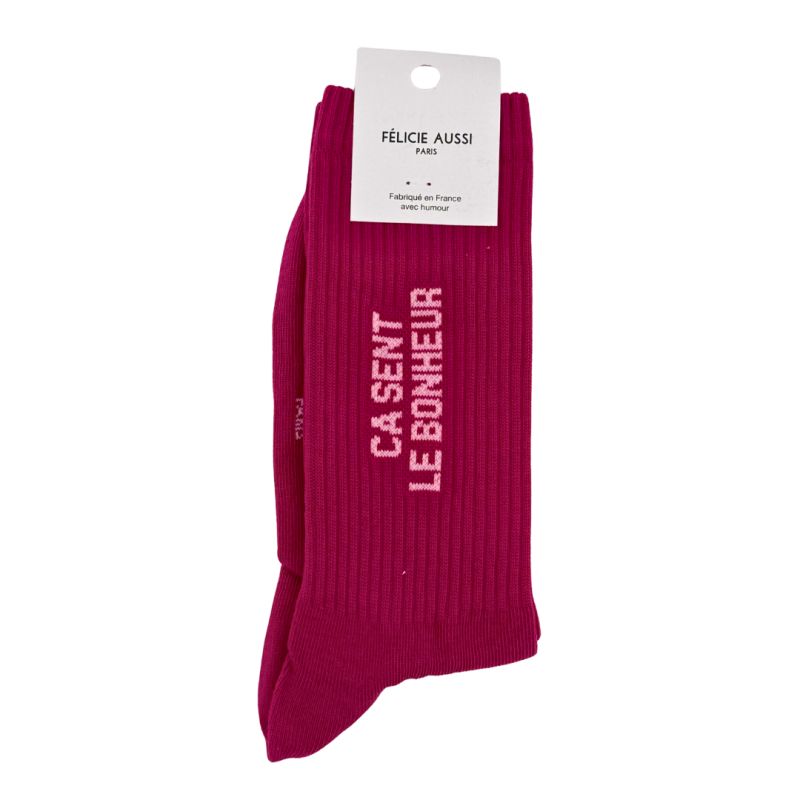 Félicie Aussi - Chaussettes Paillettes Dancing Queen Rose