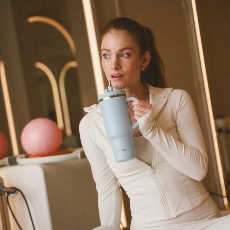 Travel Cup isotherme Matt Sable : gourde nomade 900 mL Qwetch