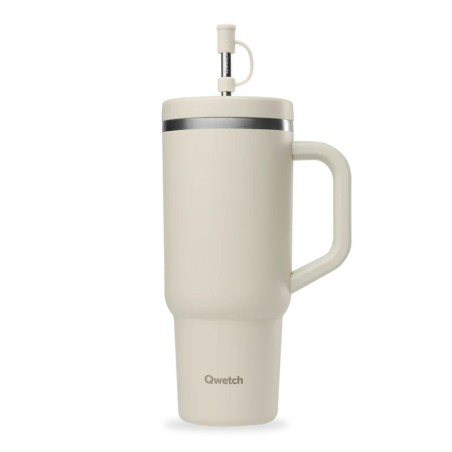 Travel Cup isotherme Matt Sable : gourde nomade 900 mL Qwetch