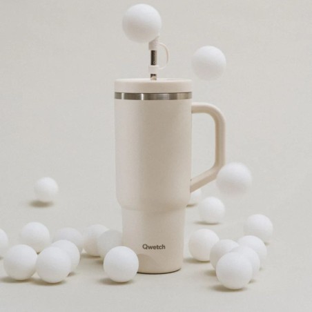 Travel Cup isotherme Matt Sable : gourde nomade 900 mL Qwetch