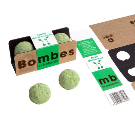 Bombes de biodiversité - Jardin Méditerranée - Resetea