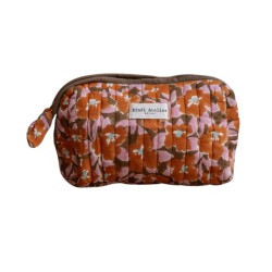 Trousse Maquillage – Bindi Atelier | Coton Matelassé Fait Main, 21x11cm